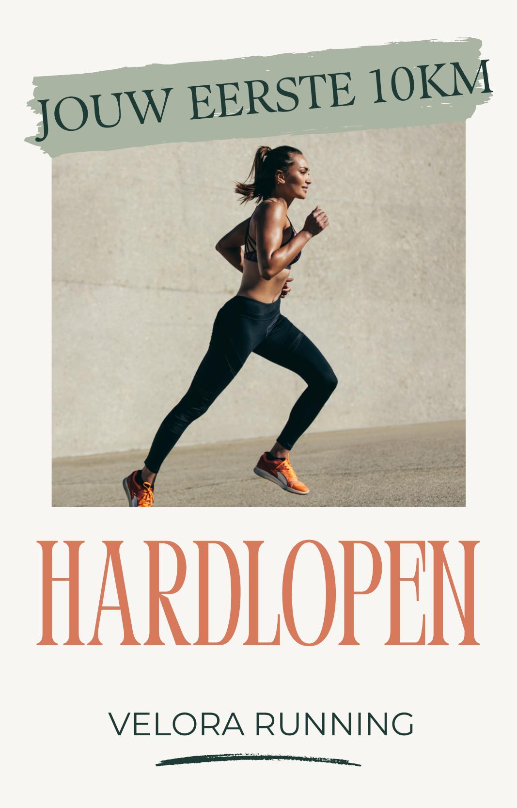 E-book cover: Jouw eerste 10KM Hardlopen — Velora Running